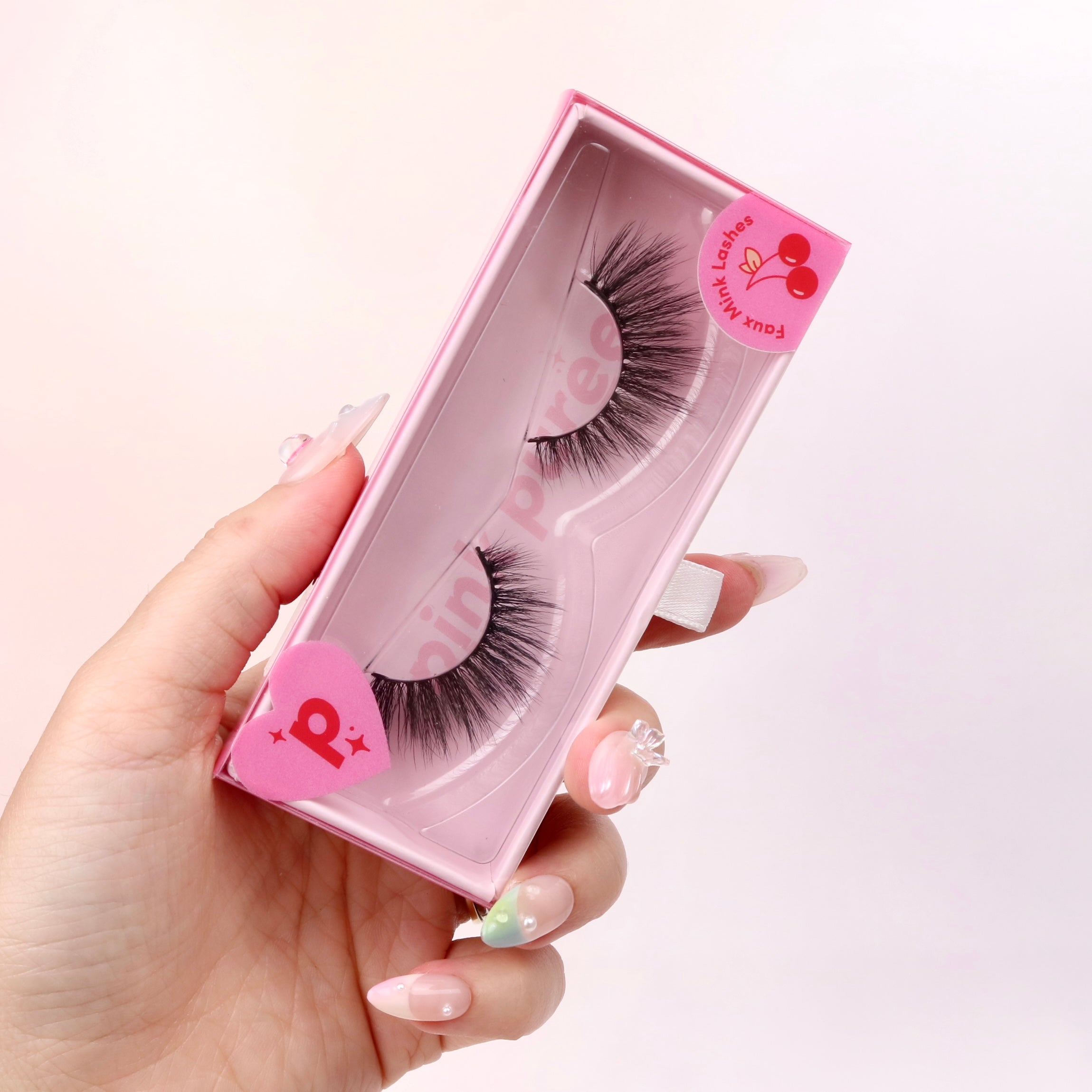 Achieving Professional Results at Home: The Final Touches with Pink Purée Lashes