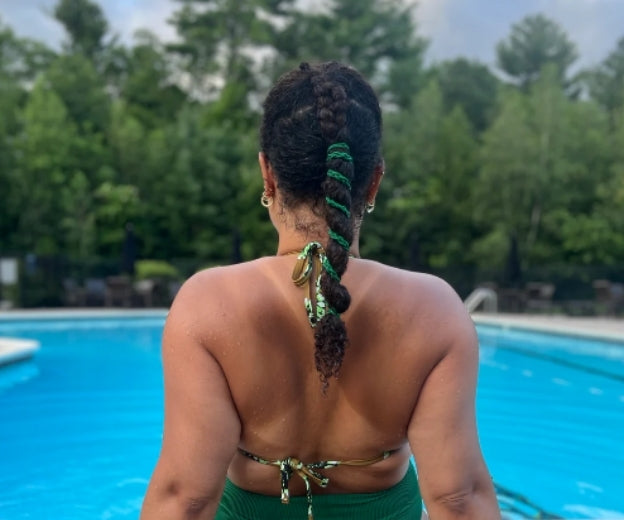 The “waves after” loose braid plus bun hybrid
